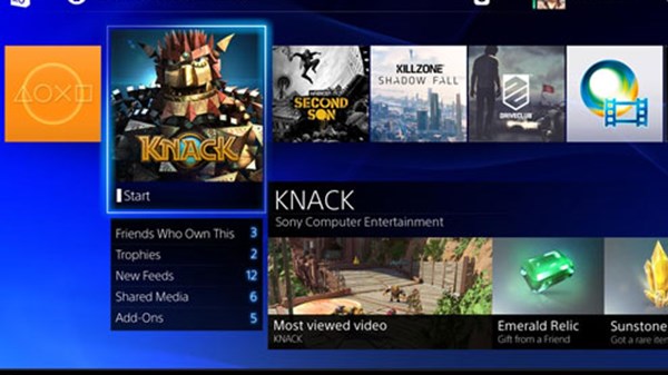 PS4: το γραφικό περιβάλλον χειρισμού